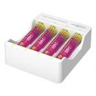 Lithium-Ladegerät Pure Power Set 4× Micro AAA Akkus und Lademodul