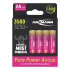 Pure Power Li-Ion Akku Mignon AA Typ 3500 (min. 3250 mAh)