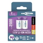 Li-Ion Akkus Baby C Typ 2500 (min. 2300 mAh) 2er Papierblister