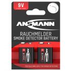 Batterie für Rauchmelder - Alkaline 9V EBlock, 2er Blister
