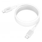 Magnetisches Silikonkabel USB-C auf USB-C, weiß, 120cm