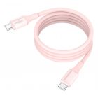 Magnetisches Silikonkabel USB-C auf USB-C, 120cm rose