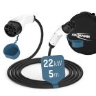 Autoladekabel 22 kW Typ2 500 cm
