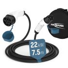 Autoladekabel 22 kW Typ2 750 cm