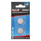 Lithium Knopfzellen CR2025 2er Blister