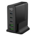 Desktop Charger mit Display DC5140PD 140W / 5 A / 140 W / 5 Port