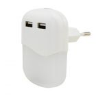 Steckdosennachtlicht NL15AC + 2USB