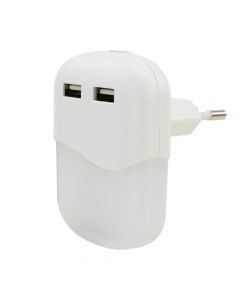 Steckdosennachtlicht NL15AC + 2USB 
