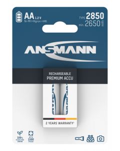 NiMH Akku Mignon AA Typ 2850 (min. 2650 mAh) 2er Blister