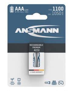 NiMH Akku Micro AAA Typ 1100 (min. 1050 mAh) 2er Blister
