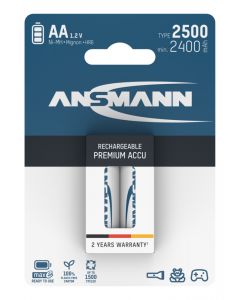 NiMH Akku Mignon AA Typ 2500 (min. 2400 mAh) maxE 2er Blister