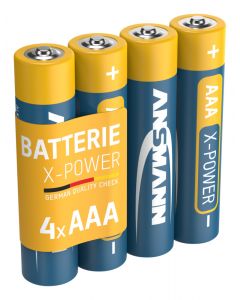 X-Power Alkaline Batterie Micro AAA / LR03 4er Schrumpffolie