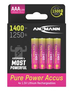 Pure Power Li-Ion Akku Micro AAA Typ 1400 (min. 1250 mAh)