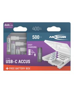 Li-Ion Akkus Micro AAA Typ 500 (min. 400 mAh) 4er Karton