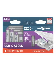 Li-Ion Akkus Mignon AA Typ 2200 (min. 1950 mAh) 4er Karton