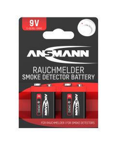 Batterie für Rauchmelder - Alkaline 9V EBlock, 2er Blister