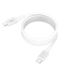 Magnetisches Silikonkabel USB-C auf USB-C, weiß, 120cm