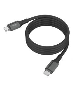 Magnetisches Silikonkabel USB-C auf USB-C, 120cm schwarz