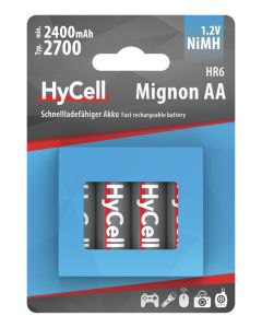 NiMH Akku Mignon AA Typ 2700 (min. 2400 mAh) 4er Blister