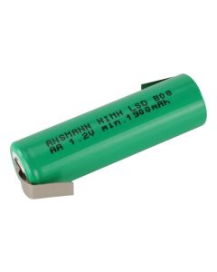 NiMH Akku Mignon AA / Typ 2100 (min. 1900 mAh) maxE mit Lötfahne